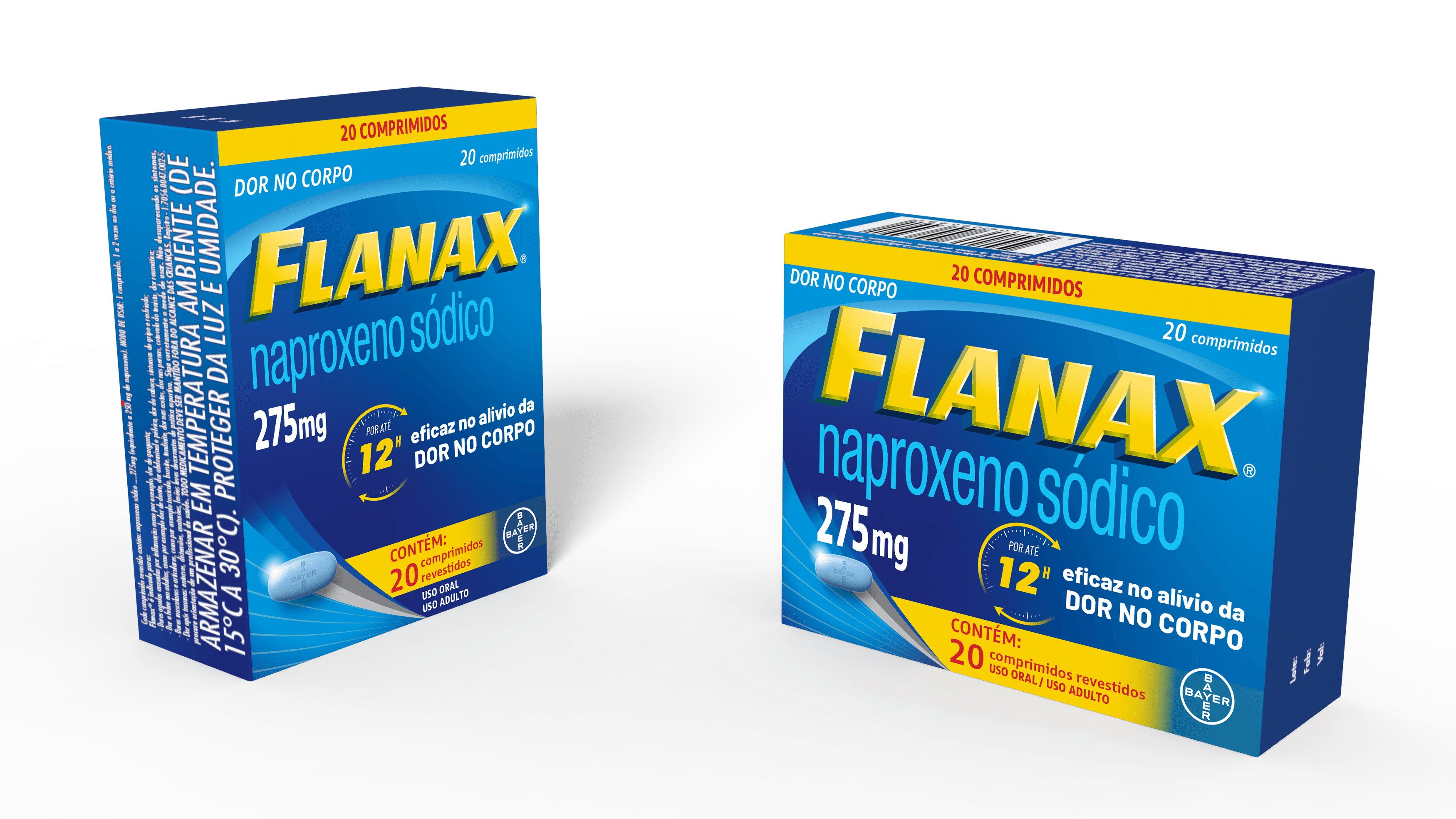 Embalagem do produto Flanax® 275mg 20 comprimidos