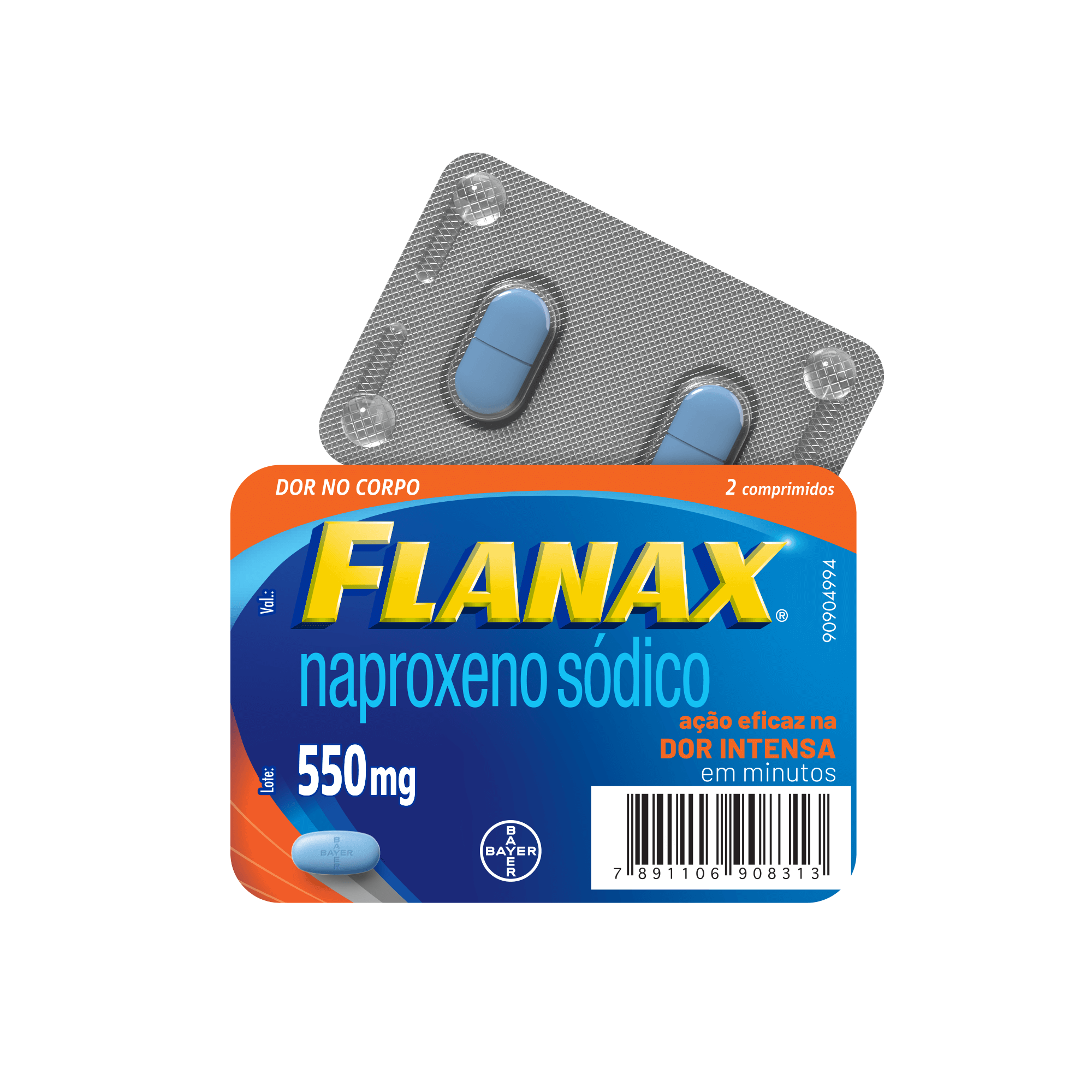 Embalagem Flanax 550mg Blisper